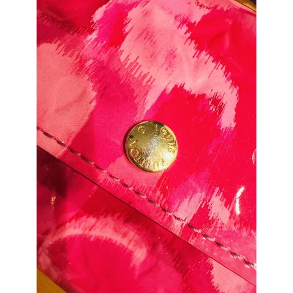 Louis Vuitton Indian Rose Vernis Ikat Flower Pink Sarah Wallet LTD Patent Leathe - Picture 4 of 12